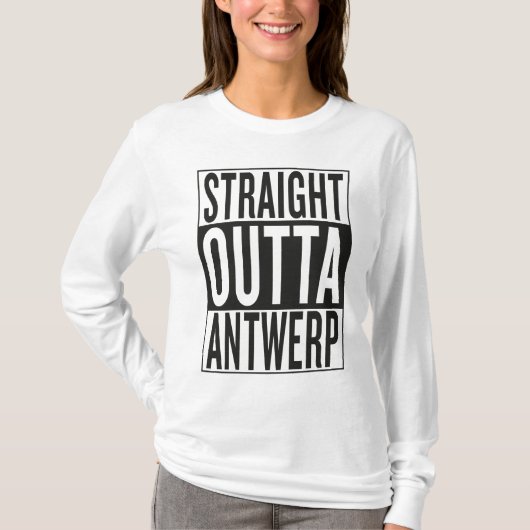 まっすぐなouttaアントワープ tシャツ (正面)