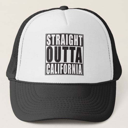 まっすぐなOuttaカリフォルニア キャップ (正面)
