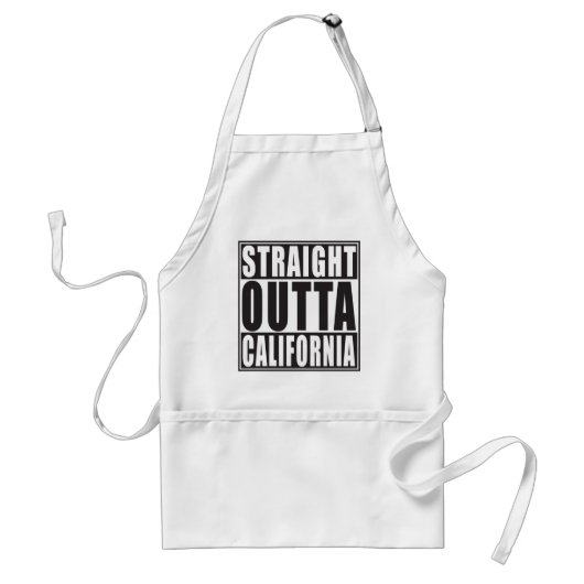 まっすぐなOuttaカリフォルニア スタンダードエプロン (正面)