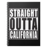 まっすぐなOuttaカリフォルニア ノートブック (正面)
