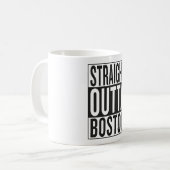 まっすぐなouttaボストン コーヒーマグカップ (正面左)