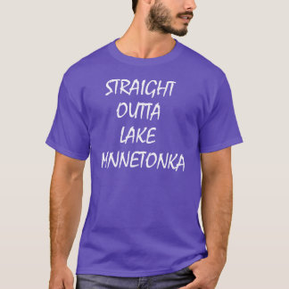 まっすぐなOutta湖Minnetonka Tシャツ