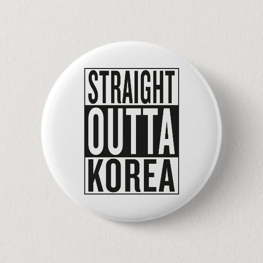 まっすぐなoutta韓国 缶バッジ (正面)