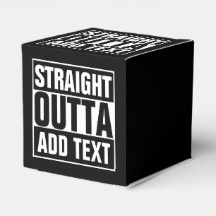 まっすぐなOUTTA -あなたの文字をここに加えますか、または所有するために フェイバーボックス