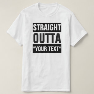 まっすぐなOUTTA "あなたの文字"のTシャツ Tシャツ