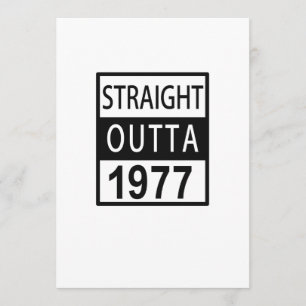 まっすぐなOutta 1977年のおもしろいな第40誕生日 カード