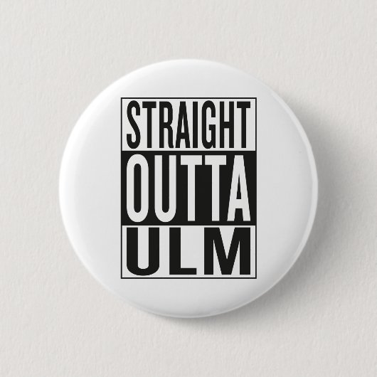 まっすぐなoutta Ulm 缶バッジ (正面)