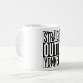 まっすぐなoutta Yonkers コーヒーマグカップ (正面左)