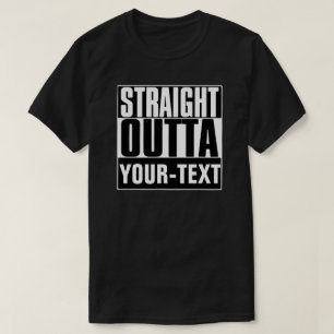まっすぐなOUTTA YOUR-TEXTのTシャツ Tシャツ