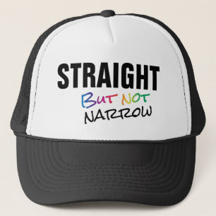 まっすぐにしかしない狭いところの虹LGBTの同盟国 キャップ