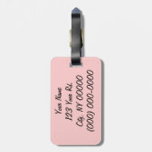 まっすぐにカクテルに ラゲッジタグ (裏面縦)