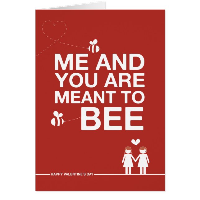 まっすぐにデザインの「蜂」に意味されなくてカード (正面)