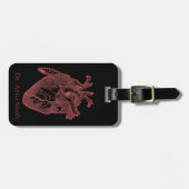 まっすぐに医学のおたくのためのハートのギフトから ラゲッジタグ (正面横)