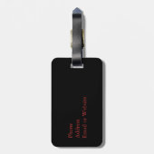 まっすぐに医学のおたくのためのハートのギフトから ラゲッジタグ (裏面縦)