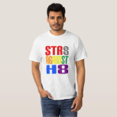 まっすぐに憎悪LGBTの同盟国に対して Tシャツ (正面フル)