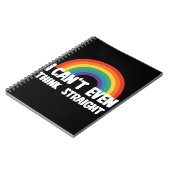 まっすぐ考えにもおもしろいゲイプライド ノートブック (左側)