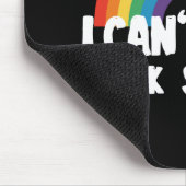 まっすぐ考えにもおもしろいゲイプライド マウスパッド (コーナー)