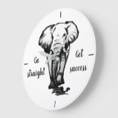 まっすぐ行く、成功を得る大規模な時計 ラージ壁時計 (傾斜)