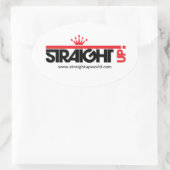 まっすぐ！ 楕円形シール (バッグ)