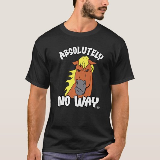 まったくダメな気難しいハフリンガー馬イザベル Tシャツ (正面)