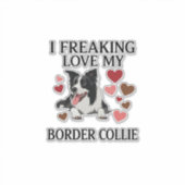 まったくボーダーコリーだわ_1 シール (正面)