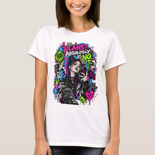 まったく予定なしTシャツ Tシャツ (正面)