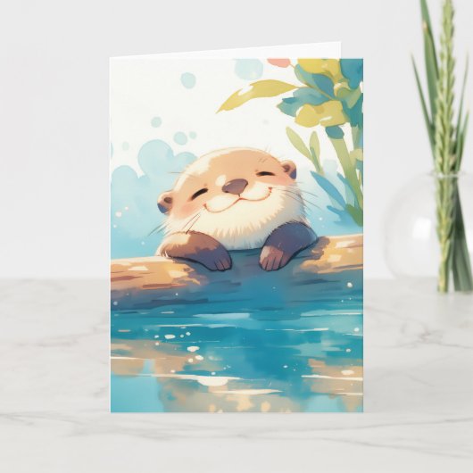 まったりカワウソデー カード (正面)