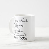 まつおもしろいげ及び眉美しい化粧引用文 コーヒーマグカップ (正面左)