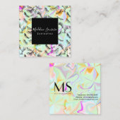 まつかわいらしげ技術者ホログラムまつげ スクエア名刺 (正面/裏面)