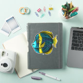 まつげおもしろい海生物学を用いた魚 シール (iPadカバー)