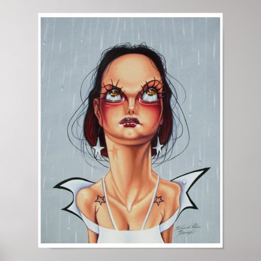 まつげとイヤリング ポスター (正面)