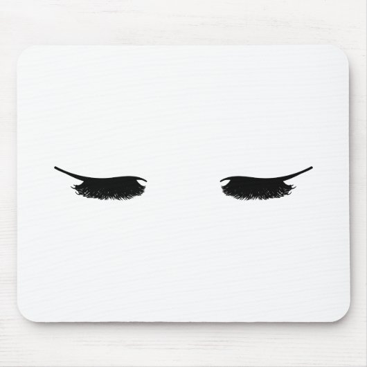 まつげのモダンでシックなマウスパッド マウスパッド (正面)