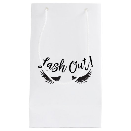 まつげのラッシュアウトサロンメイクアップアーティスト スモールペーパーバッグ