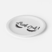 まつげのラッシュアウトサロンメイクアップアーティスト ペーパープレート (アングル)