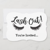 まつげのラッシュアウトサロンメイクアップアーティスト 招待状 (正面)
