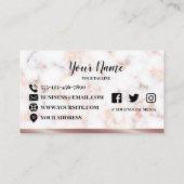 まつげのロゴの名刺のデザイン 名刺 (裏面)