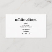 まつげの名刺 名刺 (裏面)