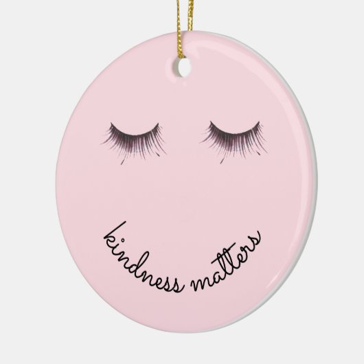 まつげの親切さの問題 セラミックオーナメント (左)