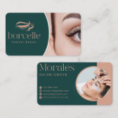 まつげアーティストの名刺 編集可能なミニマル 名刺 (正面/裏面)