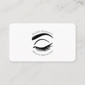 まつげエクステンションのアフター気にケア方法 名刺 (正面)