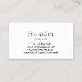 まつげエクステンションエレガントピンクラッシュサロンロイヤリティ ロイヤリティカード (裏面)