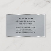 まつげエクステンショングリッターメークアモダンップメタル 名刺 (裏面)