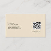 まつげエクステンションサロン美しいアイボリーピンク 名刺 (裏面)