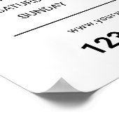 まつげエクステンションサロン開館時間 ポスター (角)