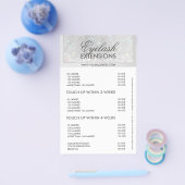 まつげエクステンションスノーグリッタースター価格表 チラシ (シングル)