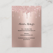 まつげエクステンションバラ金ゴールドアフターケア指示 名刺 (裏面)