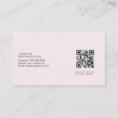 まつげエクステンションフェイクサロンフォイルスターピンク 名刺 (裏面)