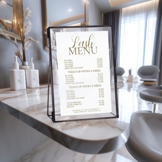 まつげエクステンションミニマル基本シンプル チラシ