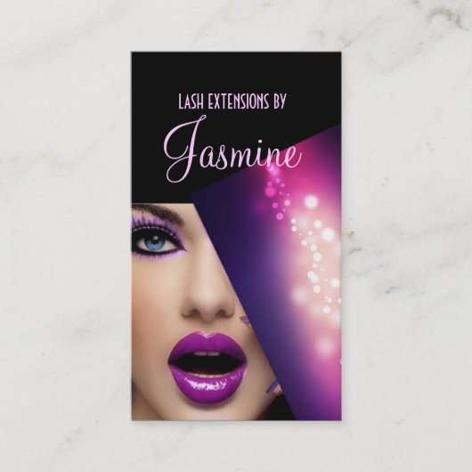 まつげエクステンションメイクアップアーティスト 名刺 (正面)
