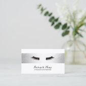 まつげエクステンションモダンシルバーサロン 名刺 (スタンド正面)